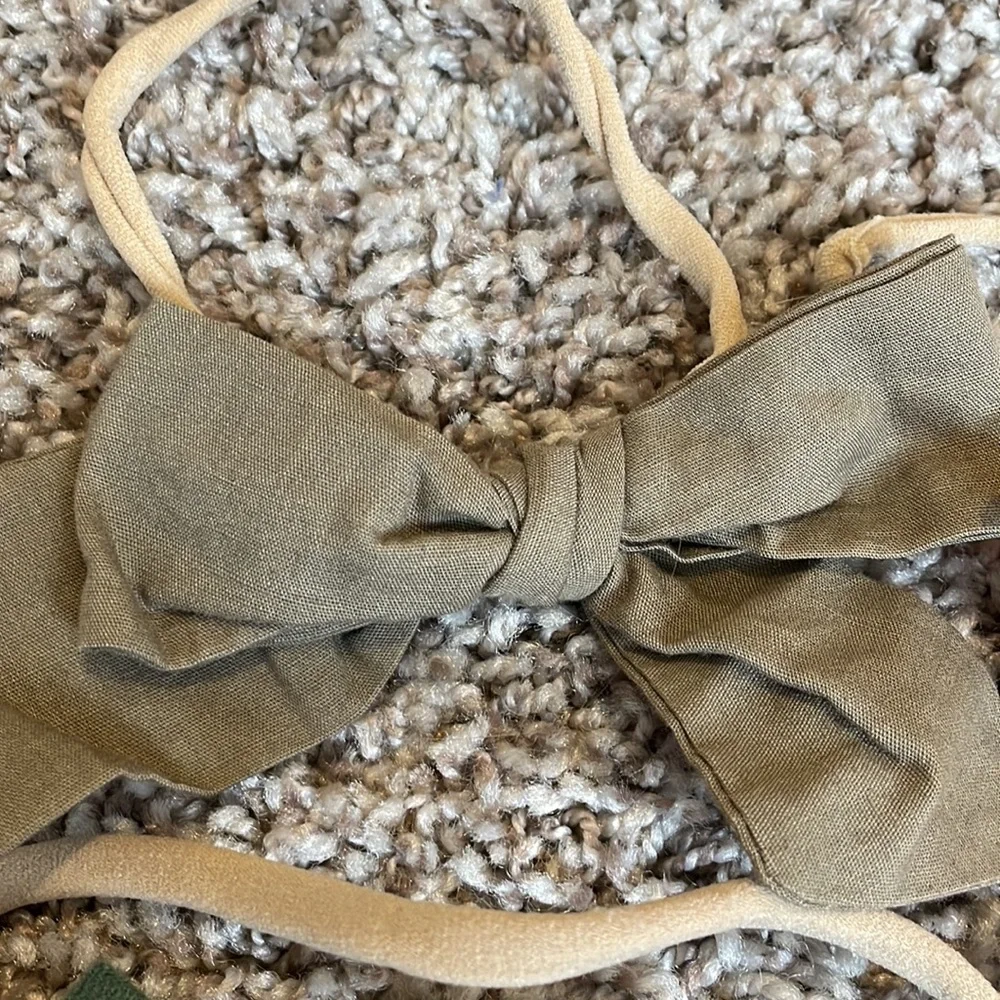 Set of 5- warm tones headband bows